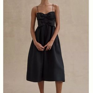 Sachin & Babi Sloane Taffeta Double-Bow Pleated Midi Dress - NWT size 16